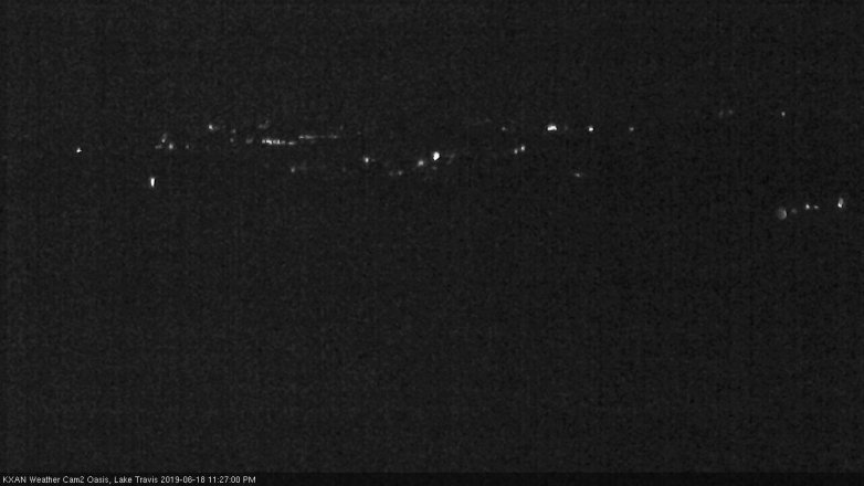 Lake Travis webcam, June 18, 2019 10:30 PM CT