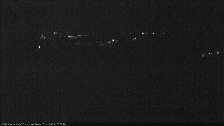 Lake Travis webcam, June 18, 2019 10:40 PM CT