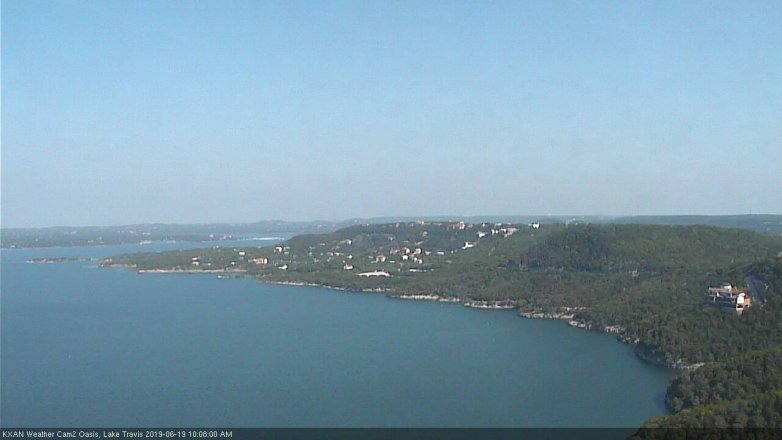 Lake Travis webcam, June 19, 2019 9:10 AM CT