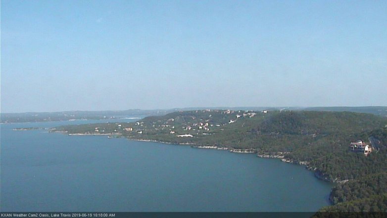 Lake Travis webcam, June 19, 2019 9:20 AM CT