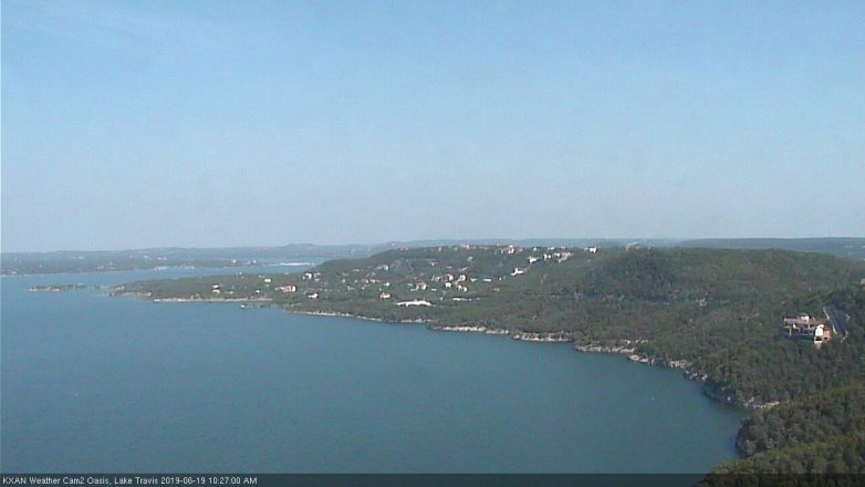 Lake Travis webcam, June 19, 2019 9:30 AM CT