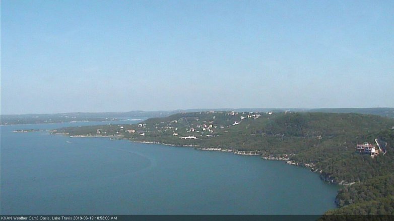 Lake Travis webcam, June 19, 2019 9:55 AM CT