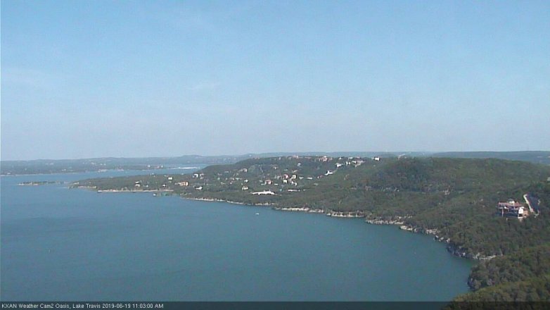 Lake Travis webcam, June 19, 2019 10:05 AM CT