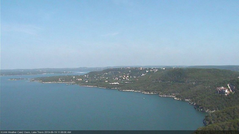 Lake Travis webcam, June 19, 2019 10:10 AM CT
