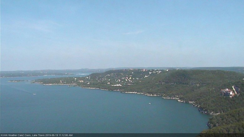 Lake Travis webcam, June 19, 2019 10:15 AM CT