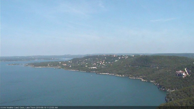 Lake Travis webcam, June 19, 2019 10:25 AM CT