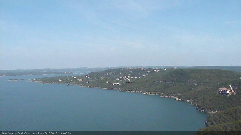 Lake Travis webcam, June 19, 2019 10:30 AM CT