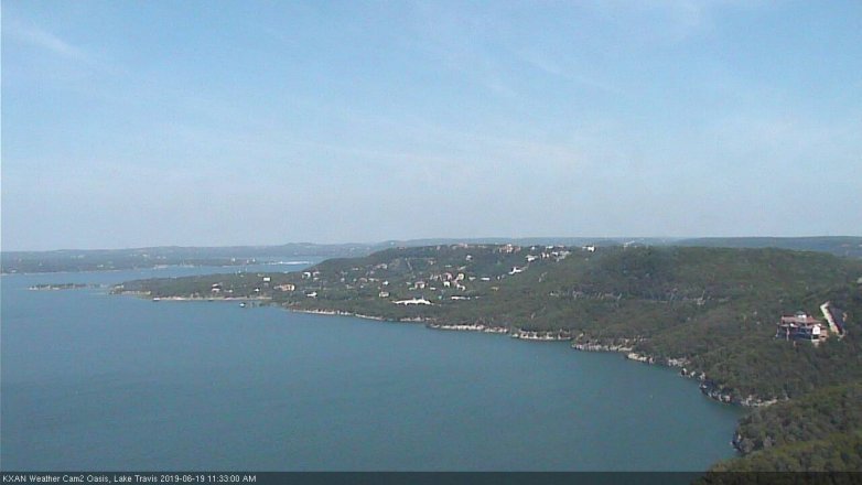 Lake Travis webcam, June 19, 2019 10:35 AM CT