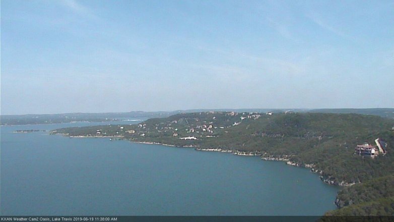 Lake Travis webcam, June 19, 2019 10:40 AM CT