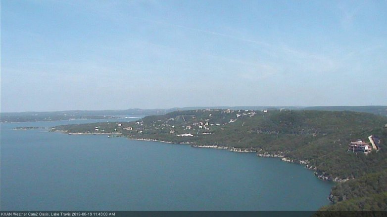 Lake Travis webcam, June 19, 2019 10:45 AM CT