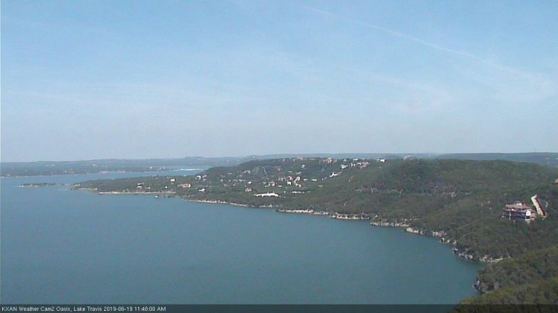 Lake Travis webcam, June 19, 2019 10:50 AM CT