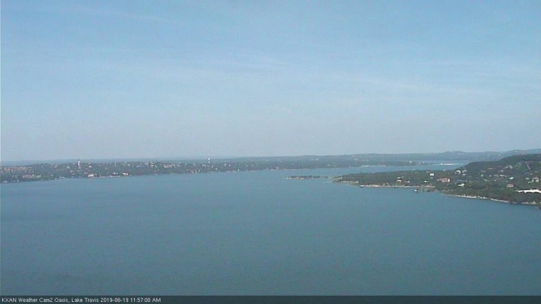 Lake Travis webcam, June 19, 2019 11:00 AM CT