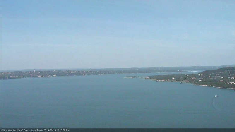 Lake Travis webcam, June 19, 2019 11:20 AM CT