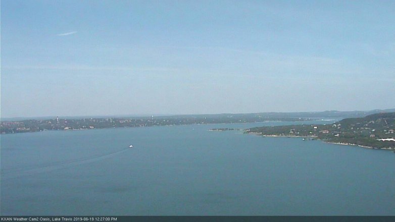 Lake Travis webcam, June 19, 2019 11:30 AM CT