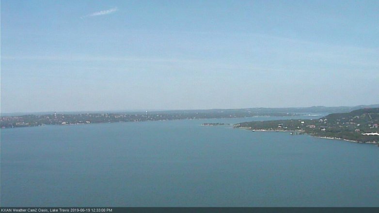 Lake Travis webcam, June 19, 2019 11:35 AM CT