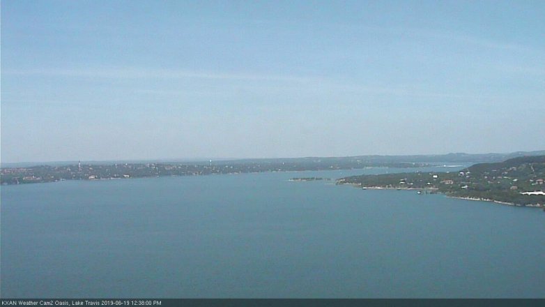Lake Travis webcam, June 19, 2019 11:40 AM CT