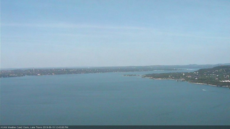 Lake Travis webcam, June 19, 2019 11:45 AM CT