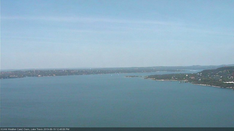 Lake Travis webcam, June 19, 2019 11:50 AM CT