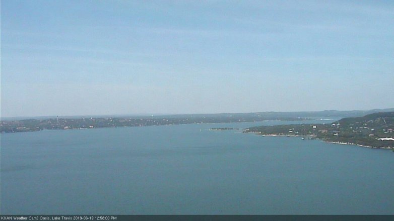 Lake Travis webcam, June 19, 2019 12:00 PM CT