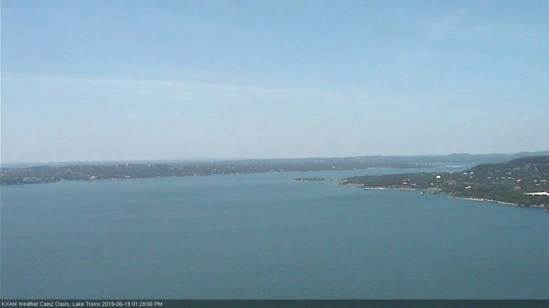 Lake Travis webcam, June 19, 2019 12:30 PM CT