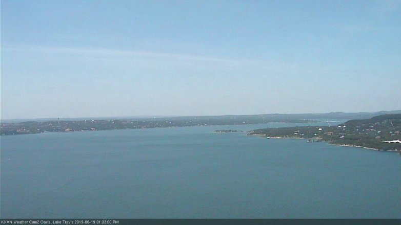Lake Travis webcam, June 19, 2019 12:35 PM CT