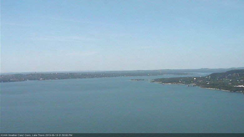 Lake Travis webcam, June 19, 2019 1:00 PM CT