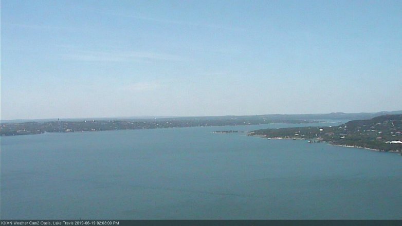 Lake Travis webcam, June 19, 2019 1:05 PM CT