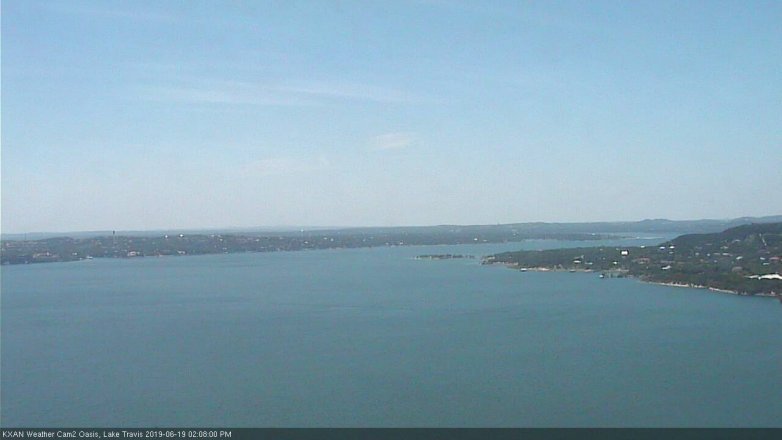 Lake Travis webcam, June 19, 2019 1:10 PM CT