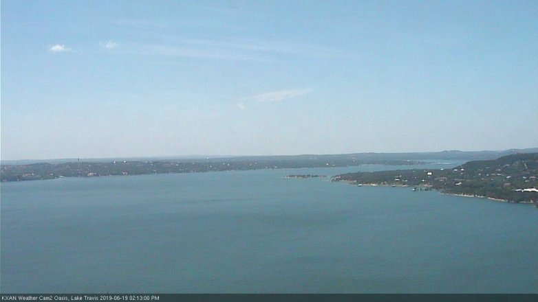 Lake Travis webcam, June 19, 2019 1:15 PM CT