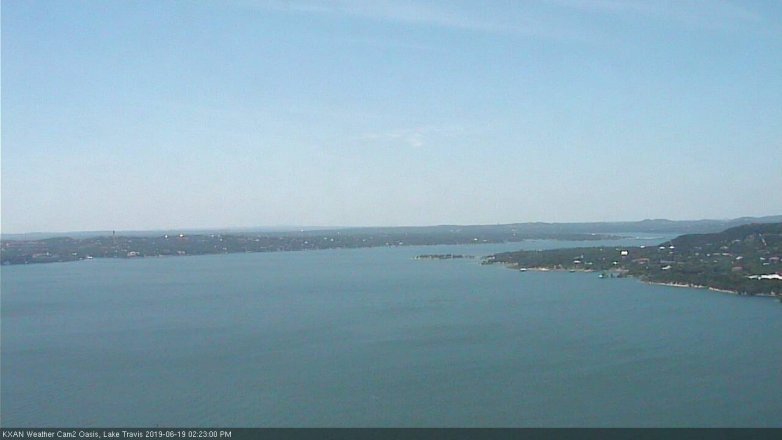 Lake Travis webcam, June 19, 2019 1:25 PM CT