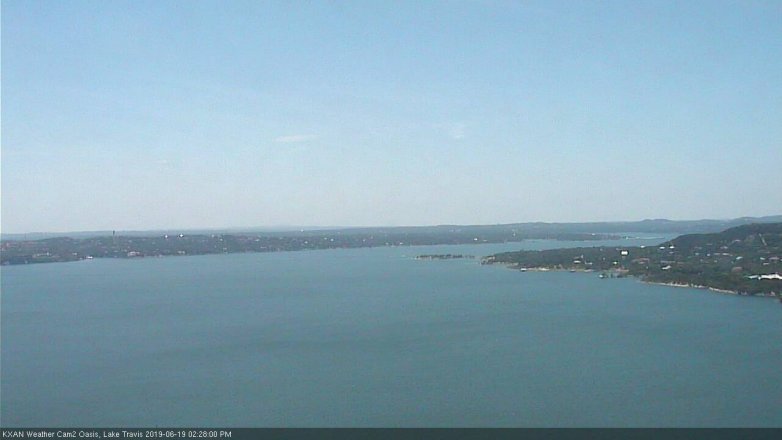 Lake Travis webcam, June 19, 2019 1:30 PM CT