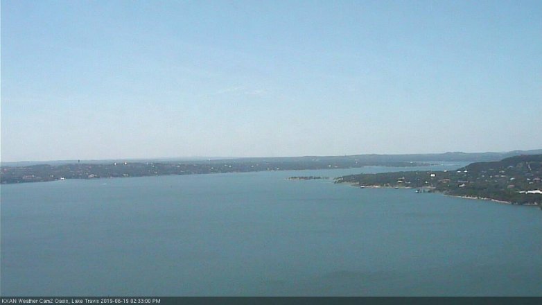 Lake Travis webcam, June 19, 2019 1:35 PM CT
