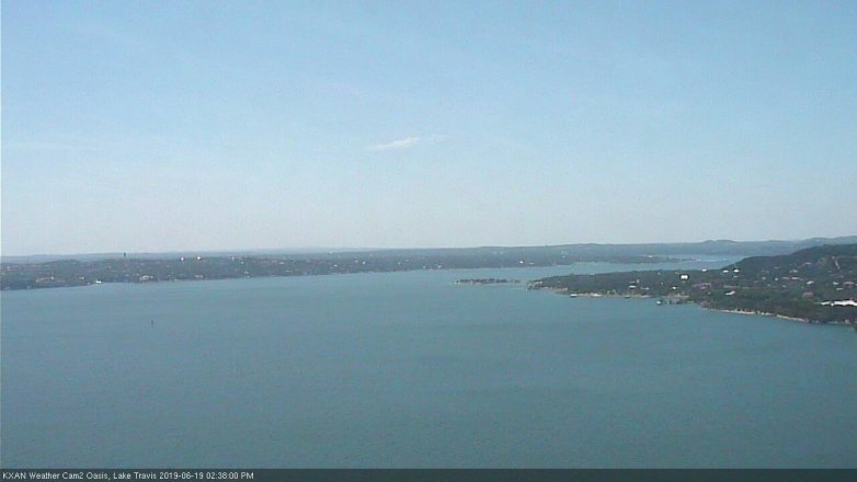 Lake Travis webcam, June 19, 2019 1:40 PM CT