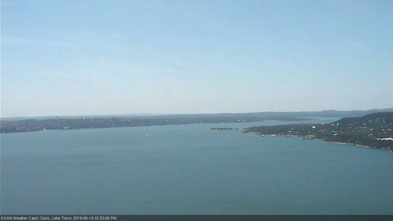 Lake Travis webcam, June 19, 2019 1:55 PM CT