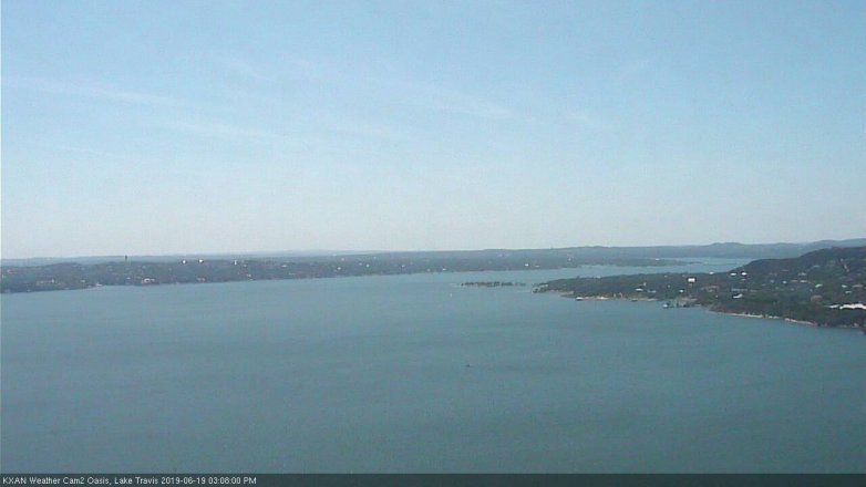 Lake Travis webcam, June 19, 2019 2:10 PM CT