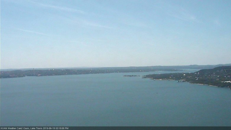 Lake Travis webcam, June 19, 2019 2:20 PM CT