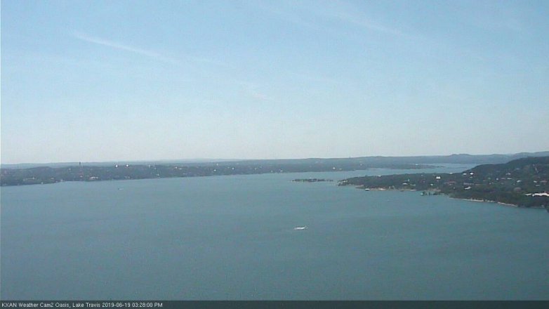 Lake Travis webcam, June 19, 2019 2:30 PM CT