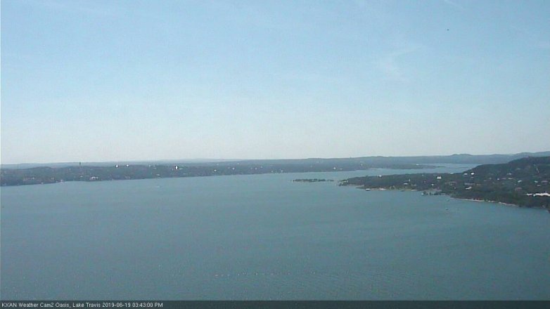 Lake Travis webcam, June 19, 2019 2:45 PM CT