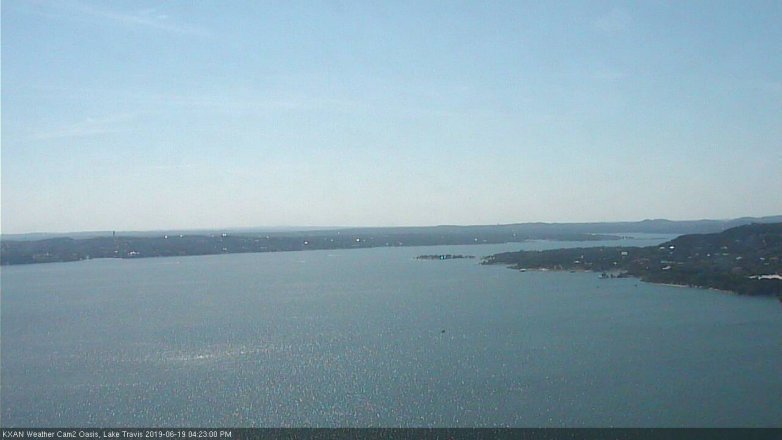 Lake Travis webcam, June 19, 2019 3:25 PM CT