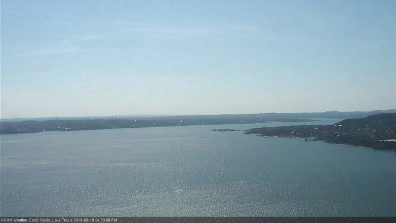 Lake Travis webcam, June 19, 2019 3:35 PM CT