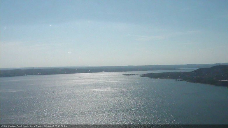 Lake Travis webcam, June 19, 2019 4:15 PM CT