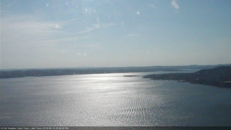 Lake Travis webcam, June 19, 2019 4:40 PM CT