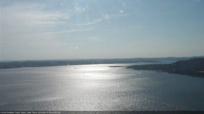 Lake Travis webcam, June 19, 2019 4:45 PM CT