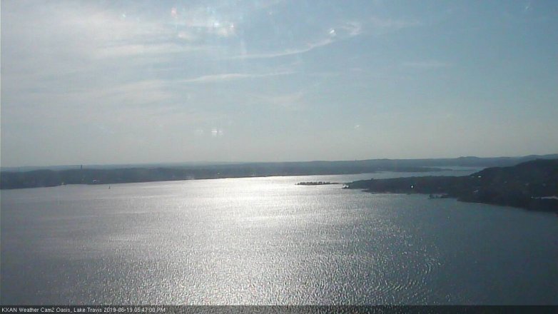 Lake Travis webcam, June 19, 2019 4:50 PM CT