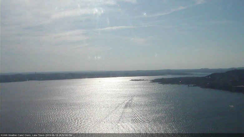 Lake Travis webcam, June 19, 2019 4:55 PM CT