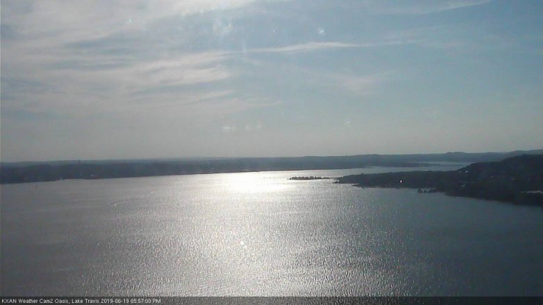 Lake Travis webcam, June 19, 2019 5:00 PM CT