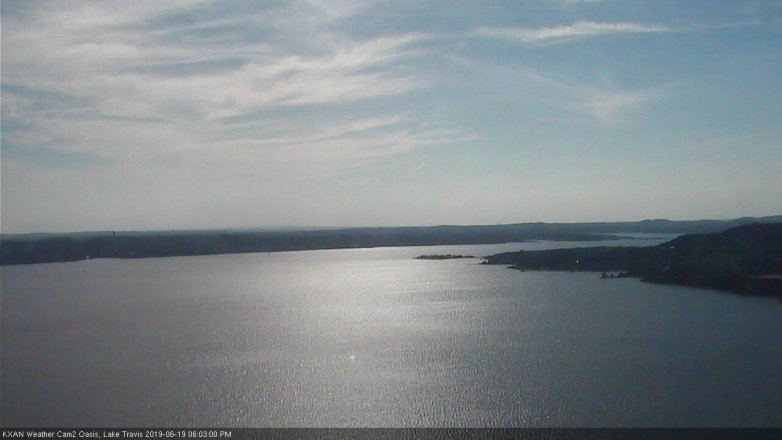 Lake Travis webcam, June 19, 2019 5:05 PM CT