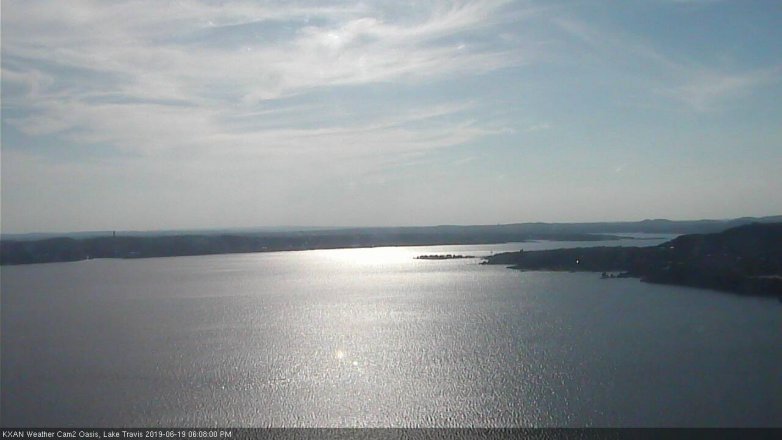 Lake Travis webcam, June 19, 2019 5:10 PM CT