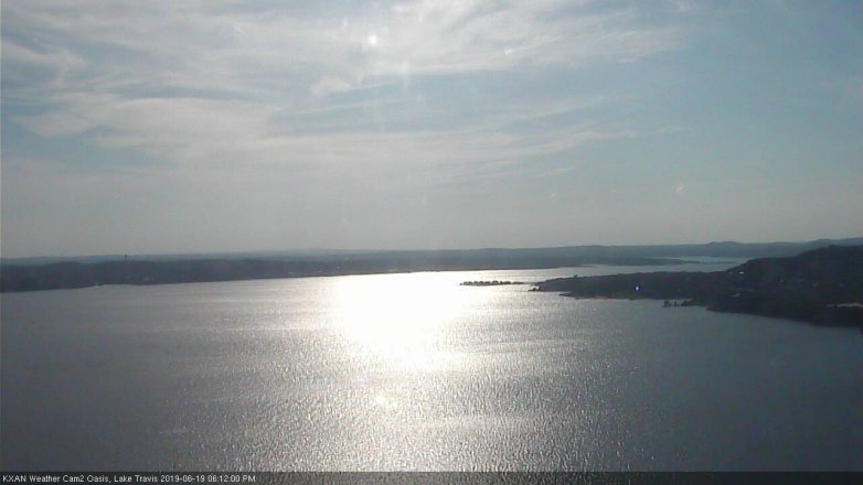Lake Travis webcam, June 19, 2019 5:15 PM CT