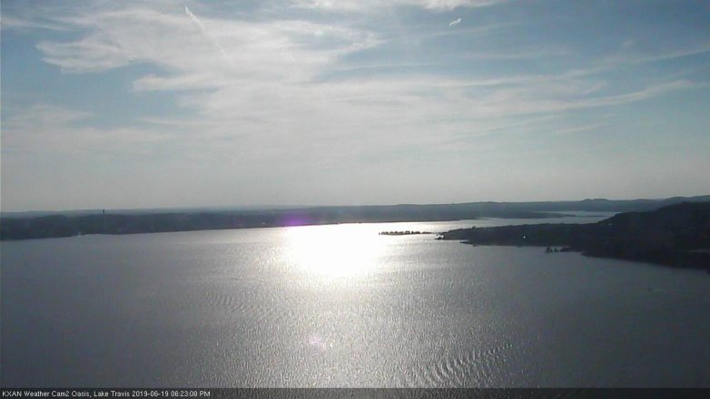 Lake Travis webcam, June 19, 2019 5:25 PM CT